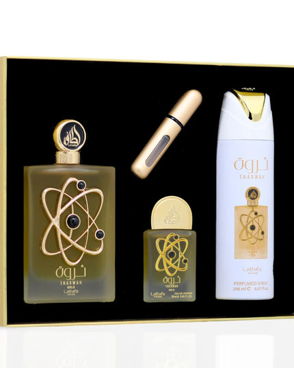 Tharwah Gold - Gift Set by Lattafa Pride