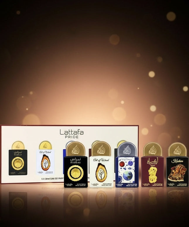 Lattafa Pride Collection No. 3 Eau de Parfum Unisex Fragrance Gift Set (5 x 20ml)