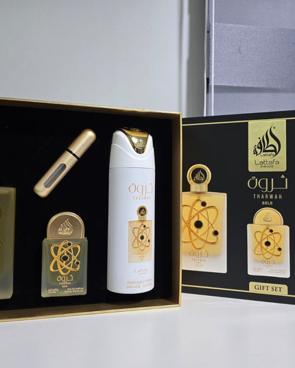 Tharwah Gold - Gift Set by Lattafa Pride