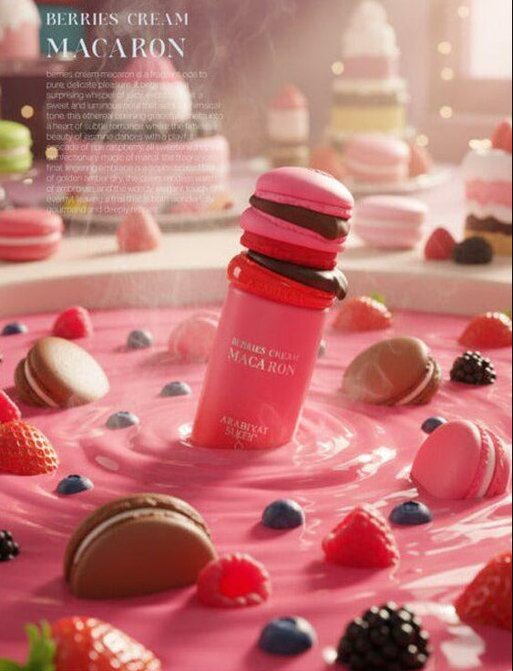 Berry Cream Macaron by Arabiyat Sugar